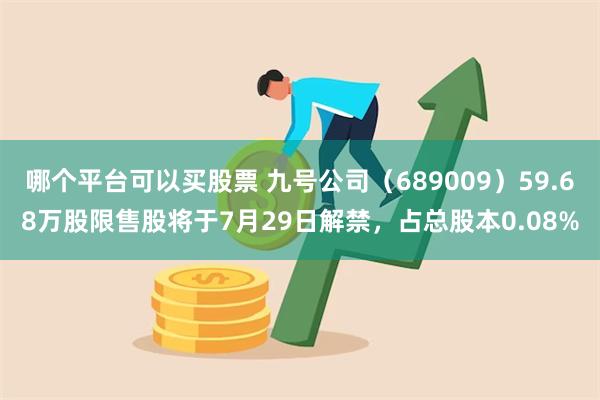 哪个平台可以买股票 九号公司（689009）59.68万股限售股将于7月29日解禁，占总股本0.08%