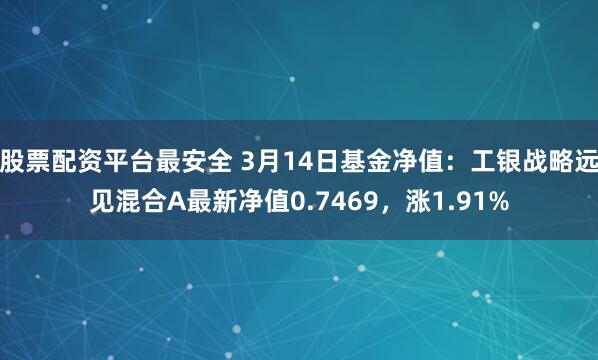 股票配资平台最安全 3月14日基金净值：工银战略远见混合A最新净值0.7469，涨1.91%